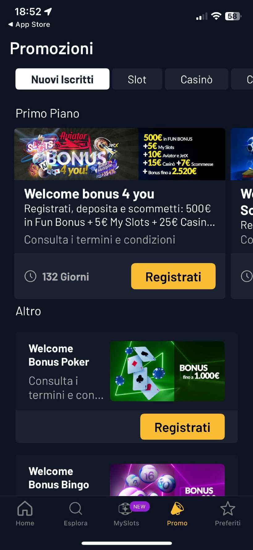 Promozioni, situazione di partenza